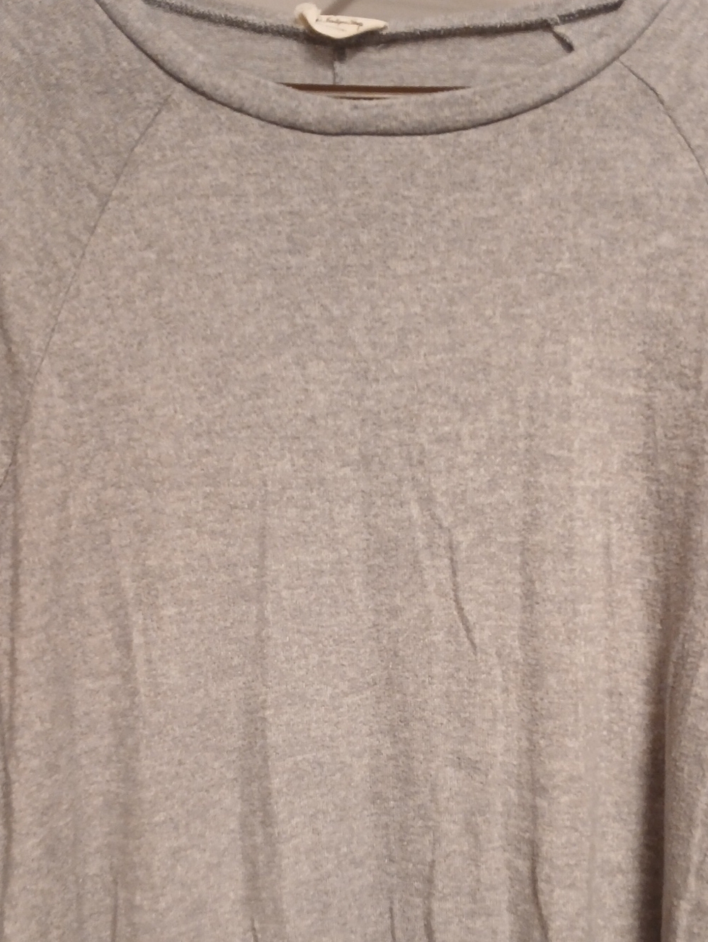 Women's Light Gray Crewneck Sweater - Casual Everyday Knit